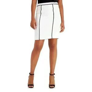 BCBG MAXAZRIA Women's Off White & Black Rayon/Nylon/Spandex Bandage Corset Penci